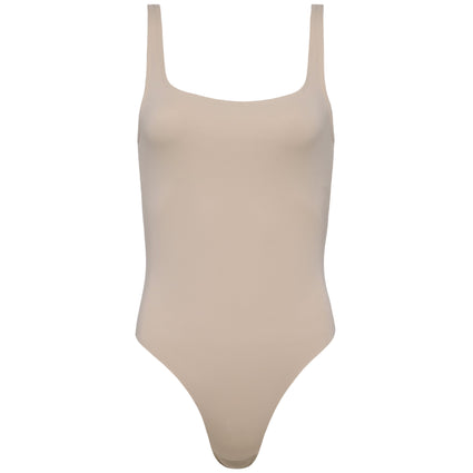 Cameltoe proof thong bodysuit